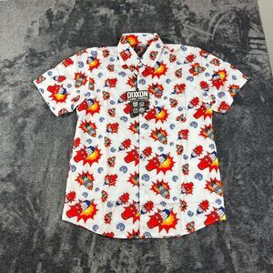 Dixxon Flannel Co Bombs Away Button Up Short Sleeve Shirt Men's M NWT